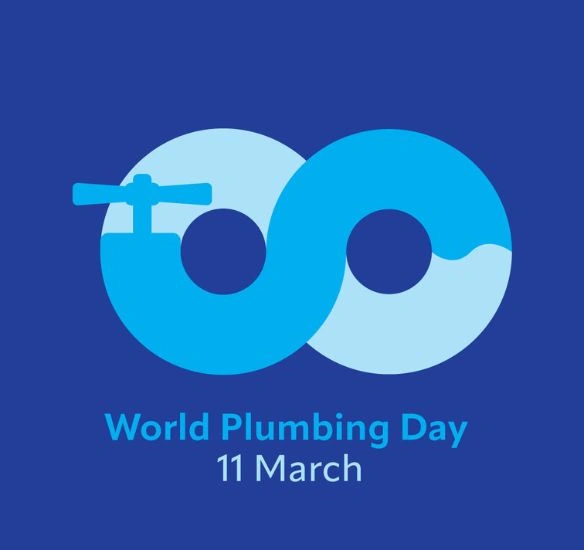 World Plumbing Day logo with March 11th